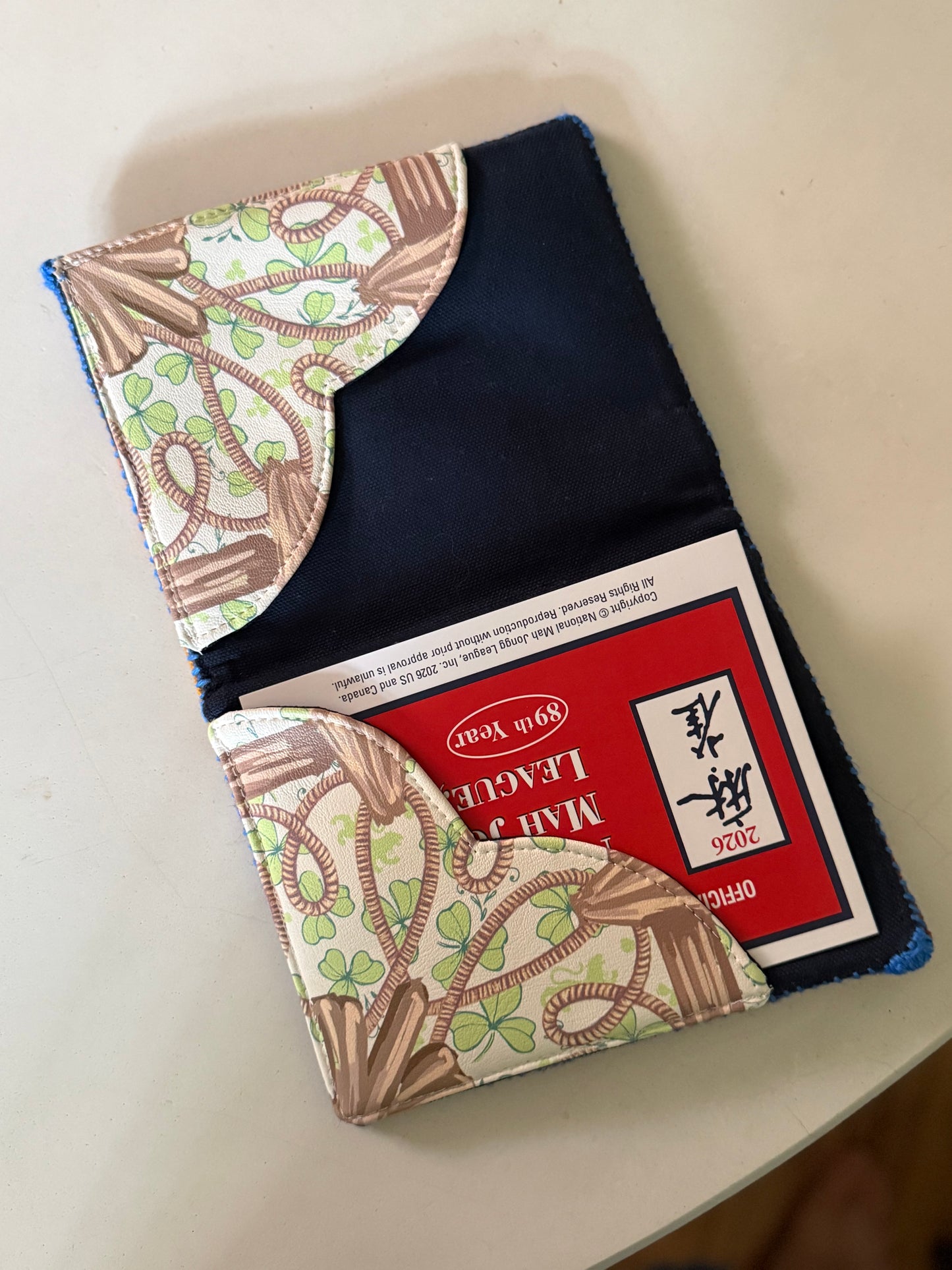 Returns Mid June: Tiger Stripe Folio Cover- Hand Painted Needlepoint Canvas