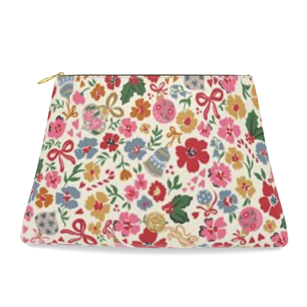 Roomy Leather Mahjong Tile Bag, DITSY CHRISTMAS