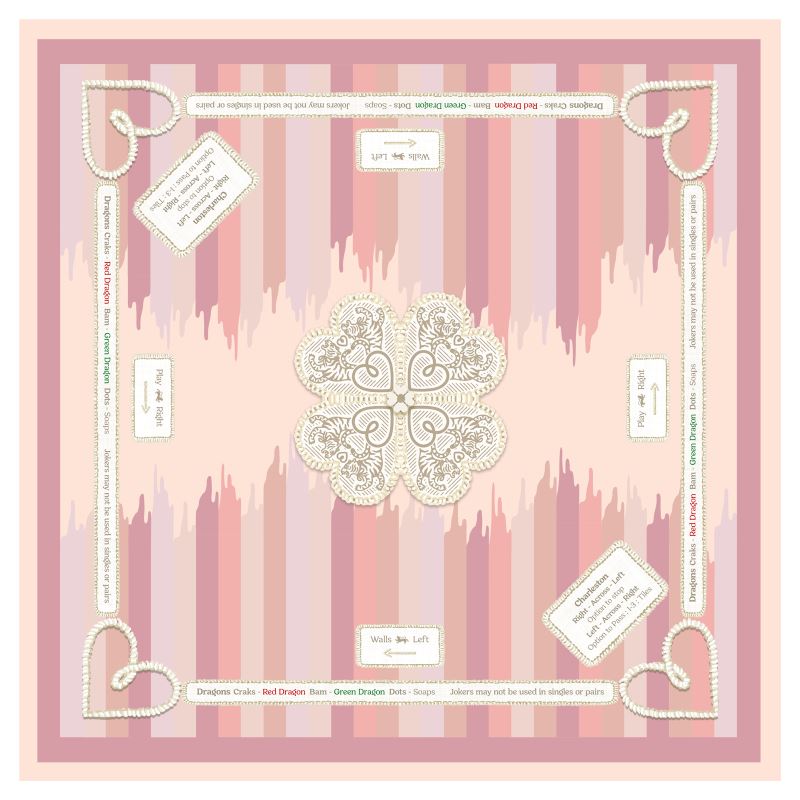 White Couch Design x Tigre de Tartán Mahjong Mat — Artwork by Luisa Rangel de Alba ***RULES EDITION***