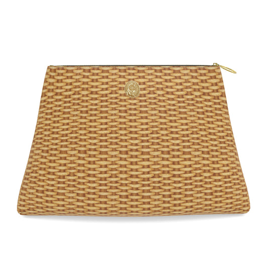 Roomy Leather Bag, NANTUCKET BASKET