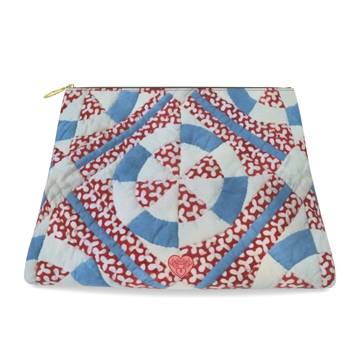 Roomy Leather Clutch – Union Crossing, Tigre de Tartán x Thrills of the Hunt