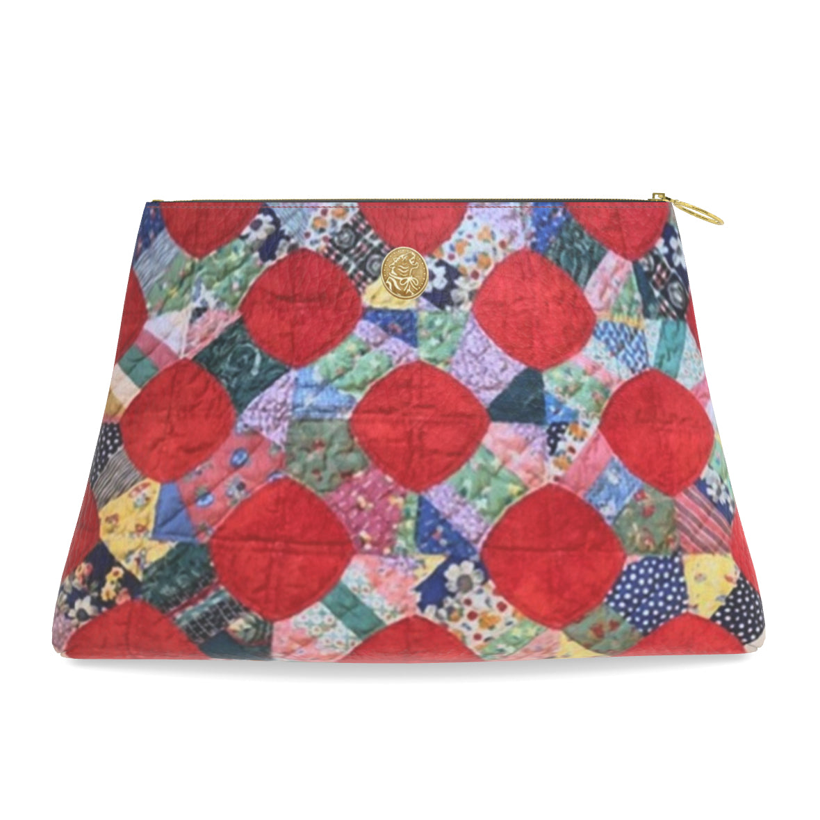 Roomy Leather Clutch – Macintosh (Snowball Quilt) Tigre de Tartán x Thrills of the Hunt