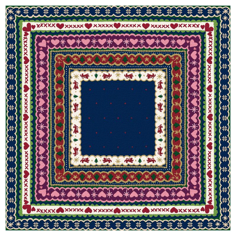 Mahjong Gaming Mat, FAIR ISLE – Tigre de Tartán