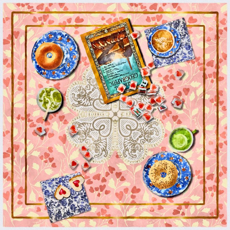 Mahjong Gaming Mat, MAD ABOUT YOU – Tigre de Tartán