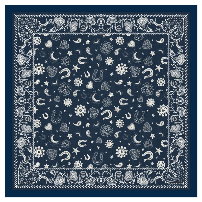 Early Access Mahjong Bandana Printed Needlepoint Canvas - 14 Mesh