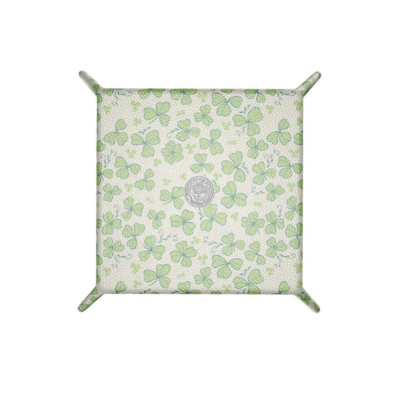Leather Snap Tray, CLOVER SMALL