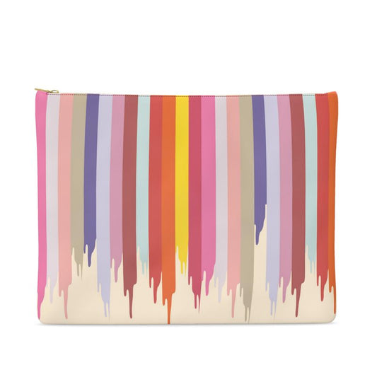 FAIT Á MAIN x TDT Leather Pouches, RAINBOW DRIP