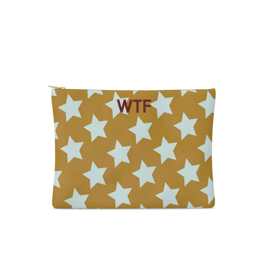 FAIT Á MAIN x TDT Leather Pouches, OLIVE STAR