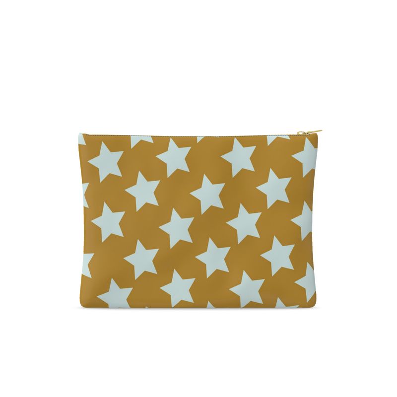 FAIT Á MAIN x TDT Leather Pouches, OLIVE STAR