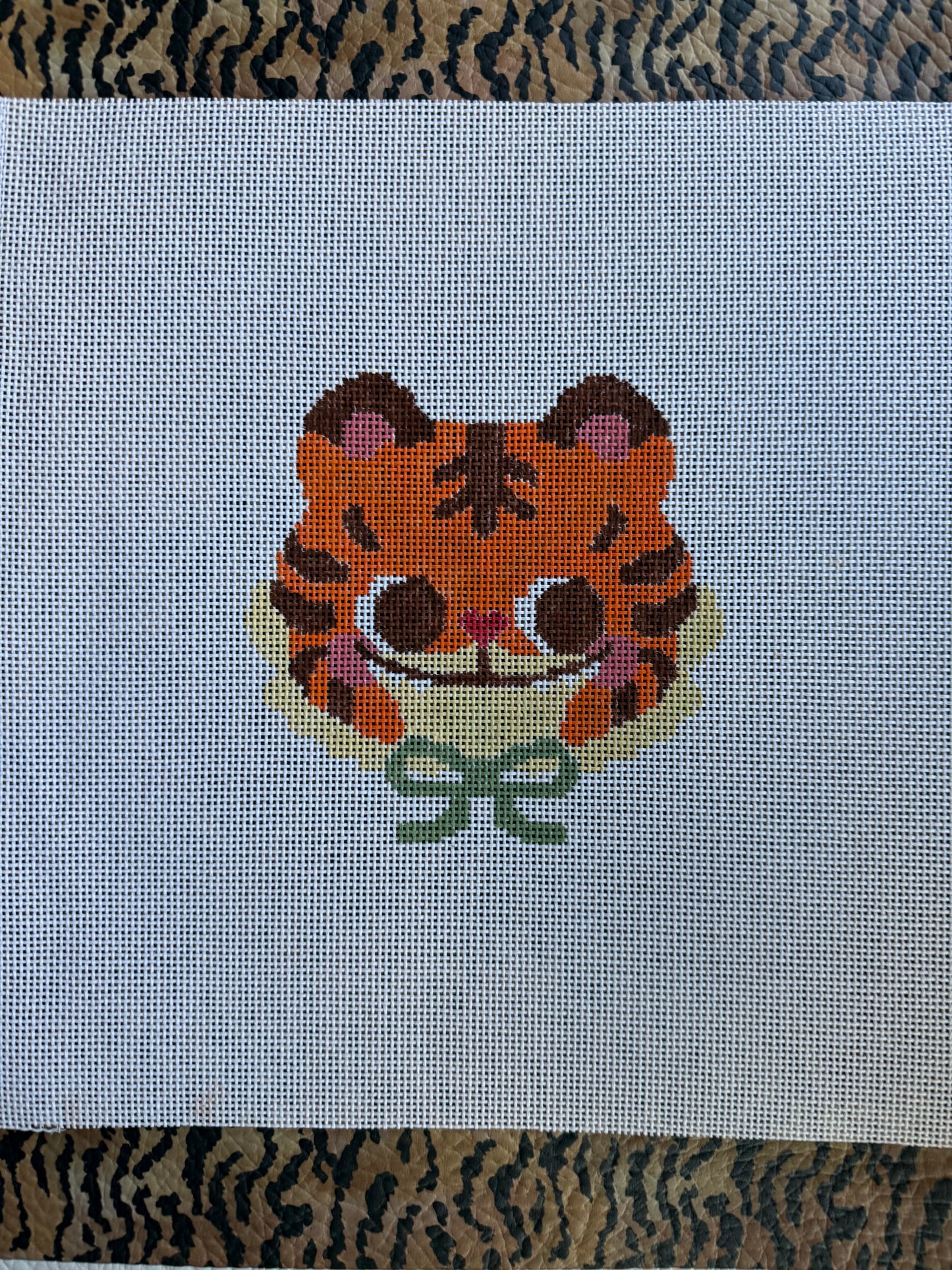 El Jefe Painted Needlepoint Canvas