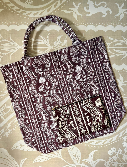 Tigre de Tartán pieces in the Domino Oxblood print