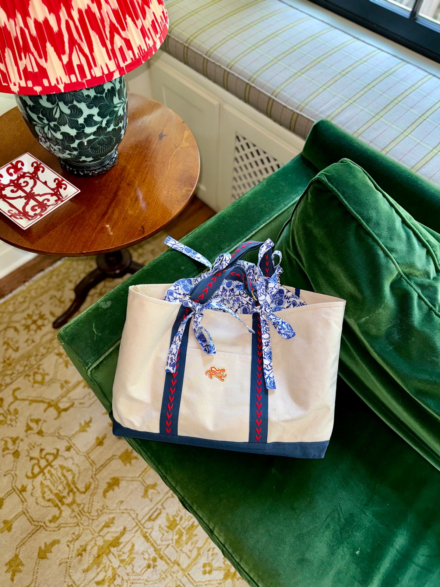 Tie-On Insert, CHINOISERIE BLEU