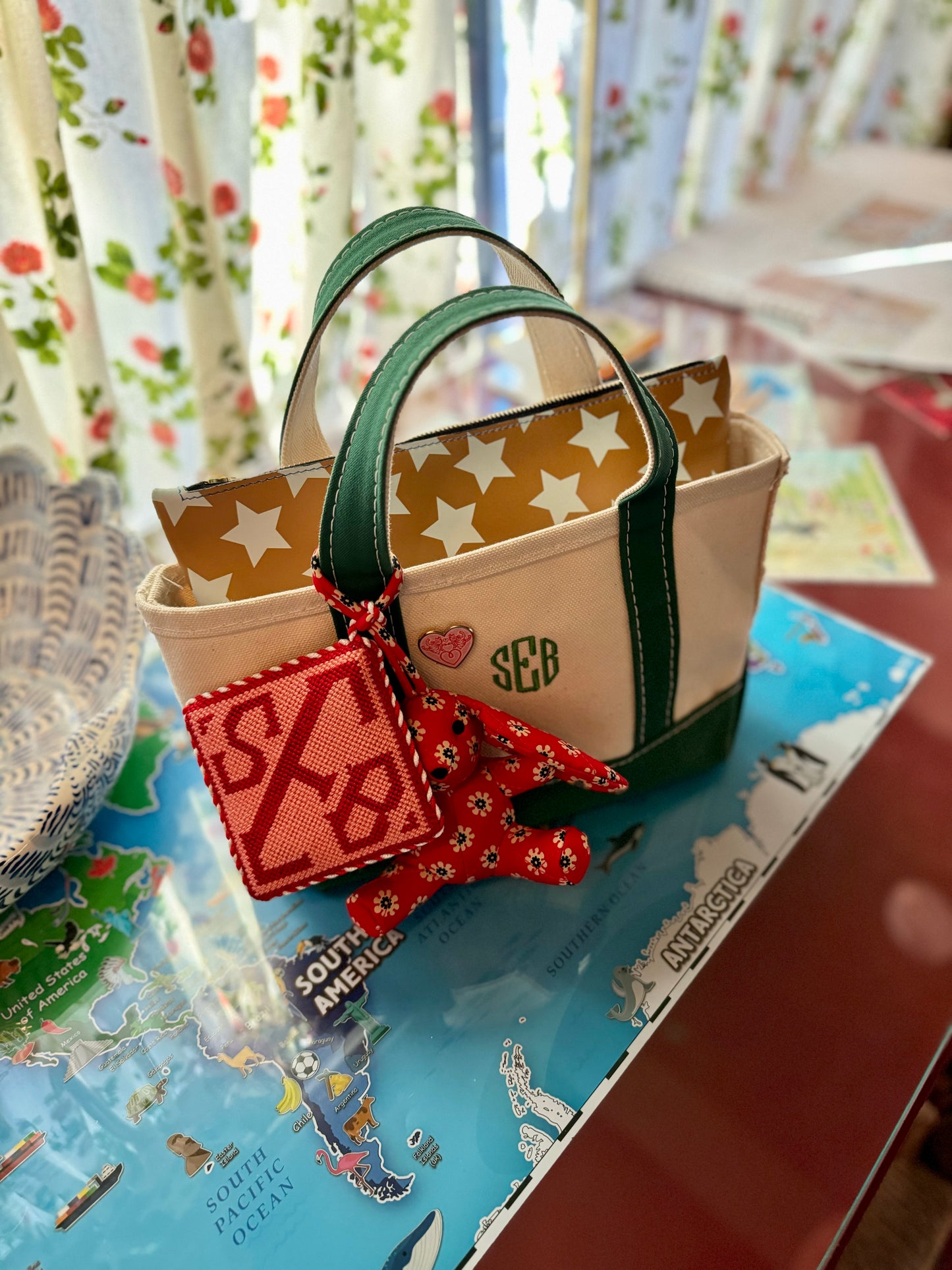 FAIT Á MAIN x TDT Leather Pouches, OLIVE STAR