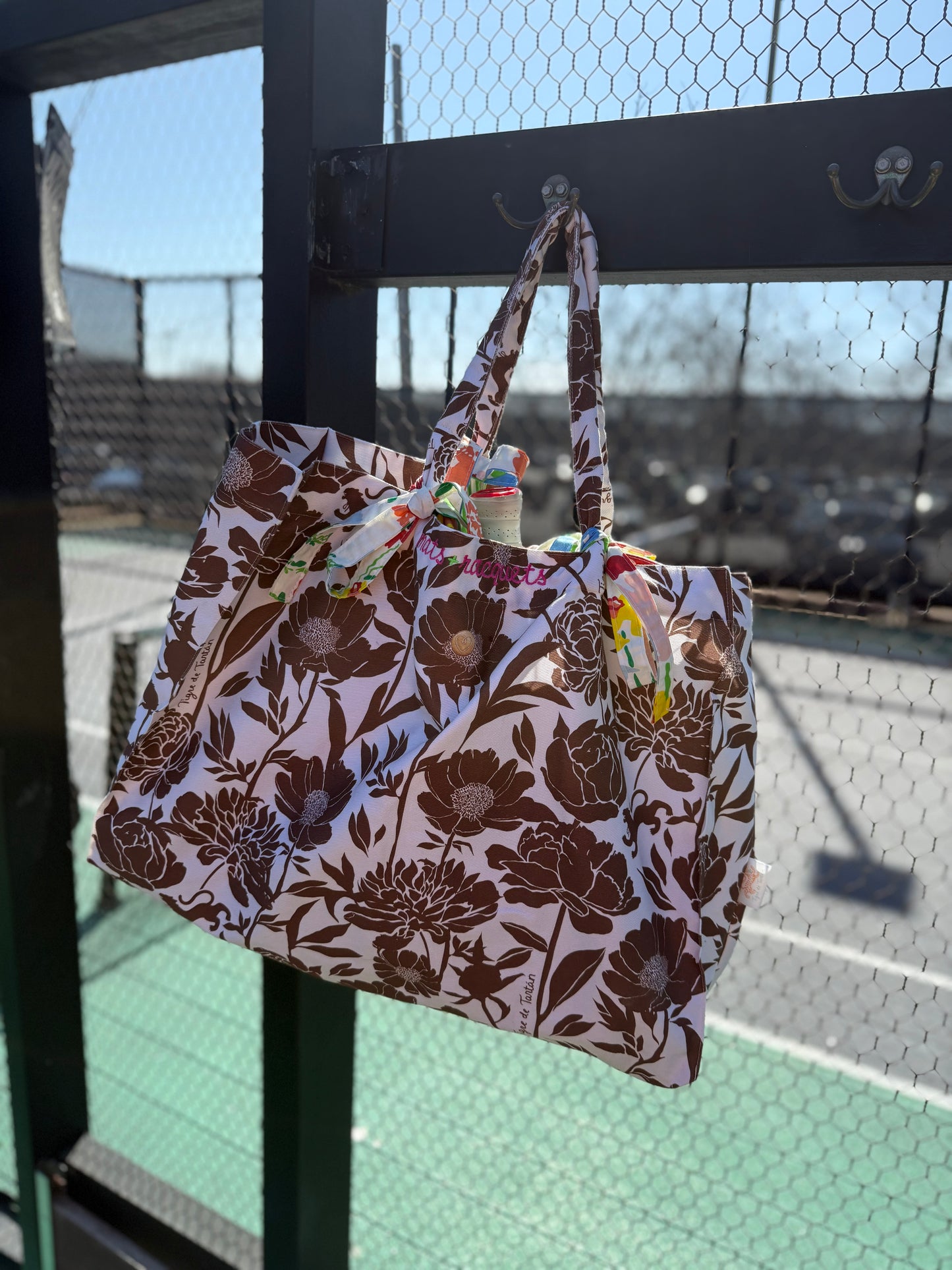 Jumbo Slouchy Denim Tote, SLOANE STORY