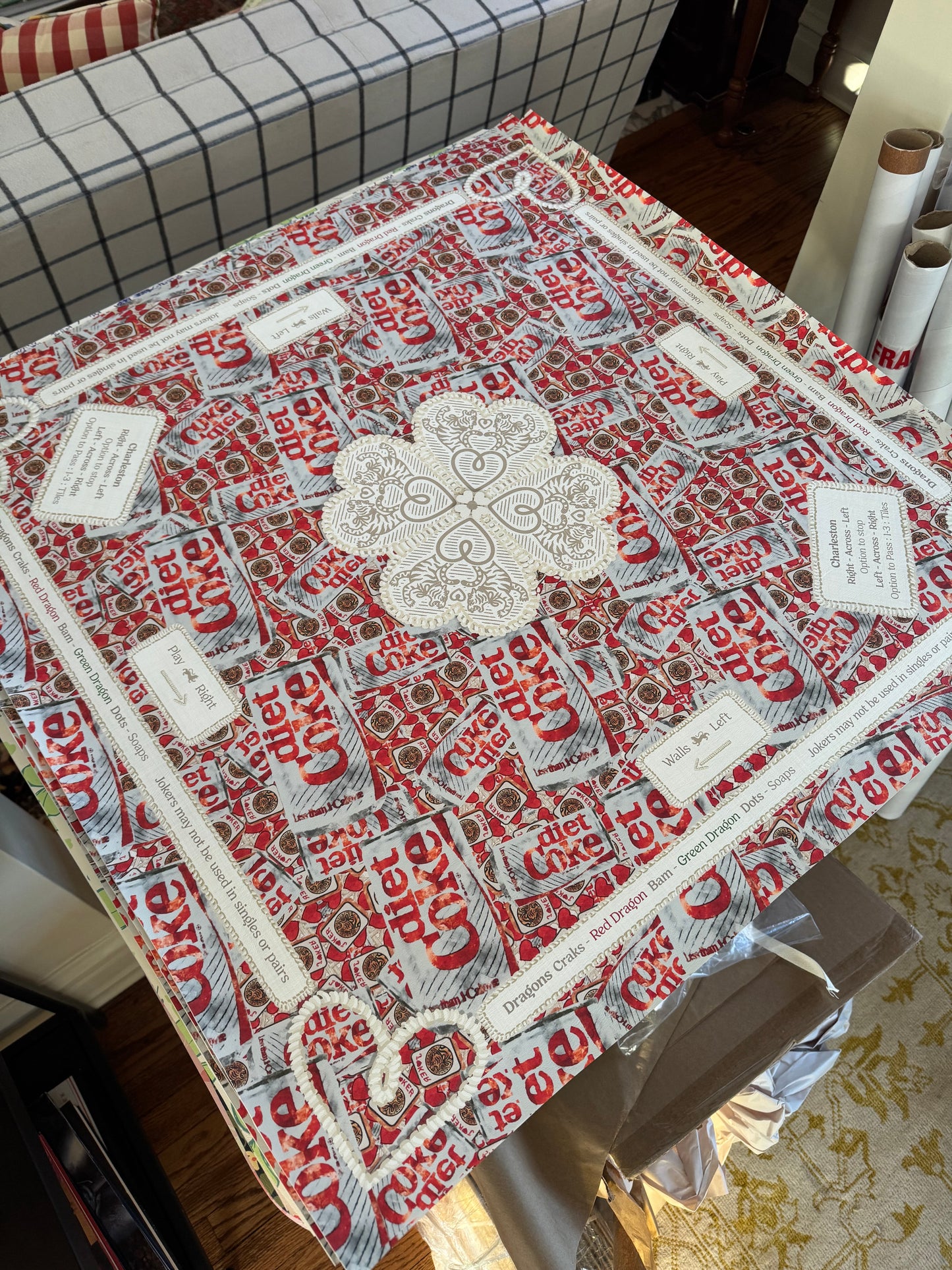 Mahjong Gaming Mat, LOVE LANGUAGE, **RULES EDITION**