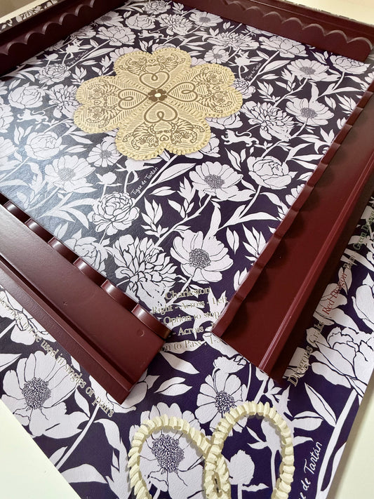 Mahjong Gaming Mat, PLUM PEONY RULES EDITION — view 2 of 5