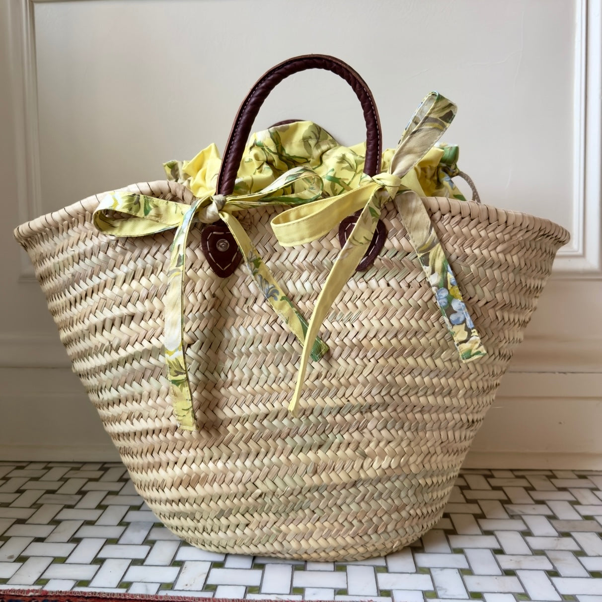 Tie-On Insert, BUTTER CHINTZ