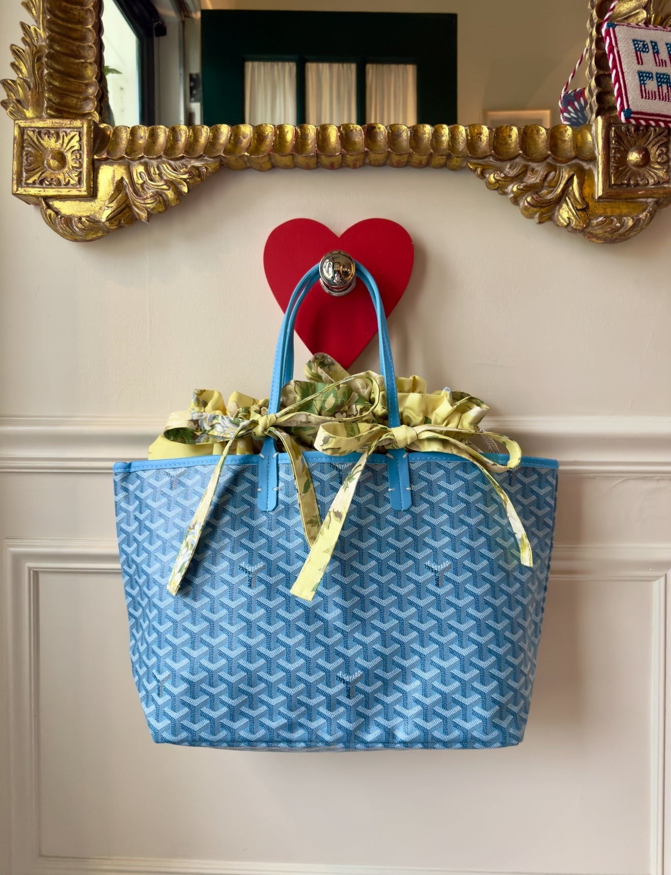 Tie-On Insert, BUTTER CHINTZ