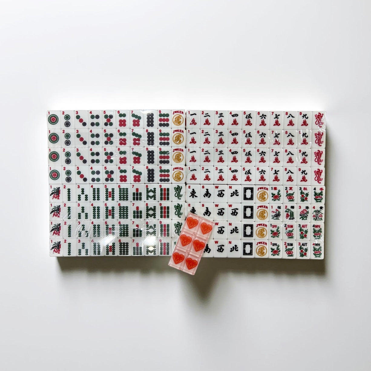 House Hearts: Classic American Mahjong Tile Set with Signature Heart Logo **** January preorder