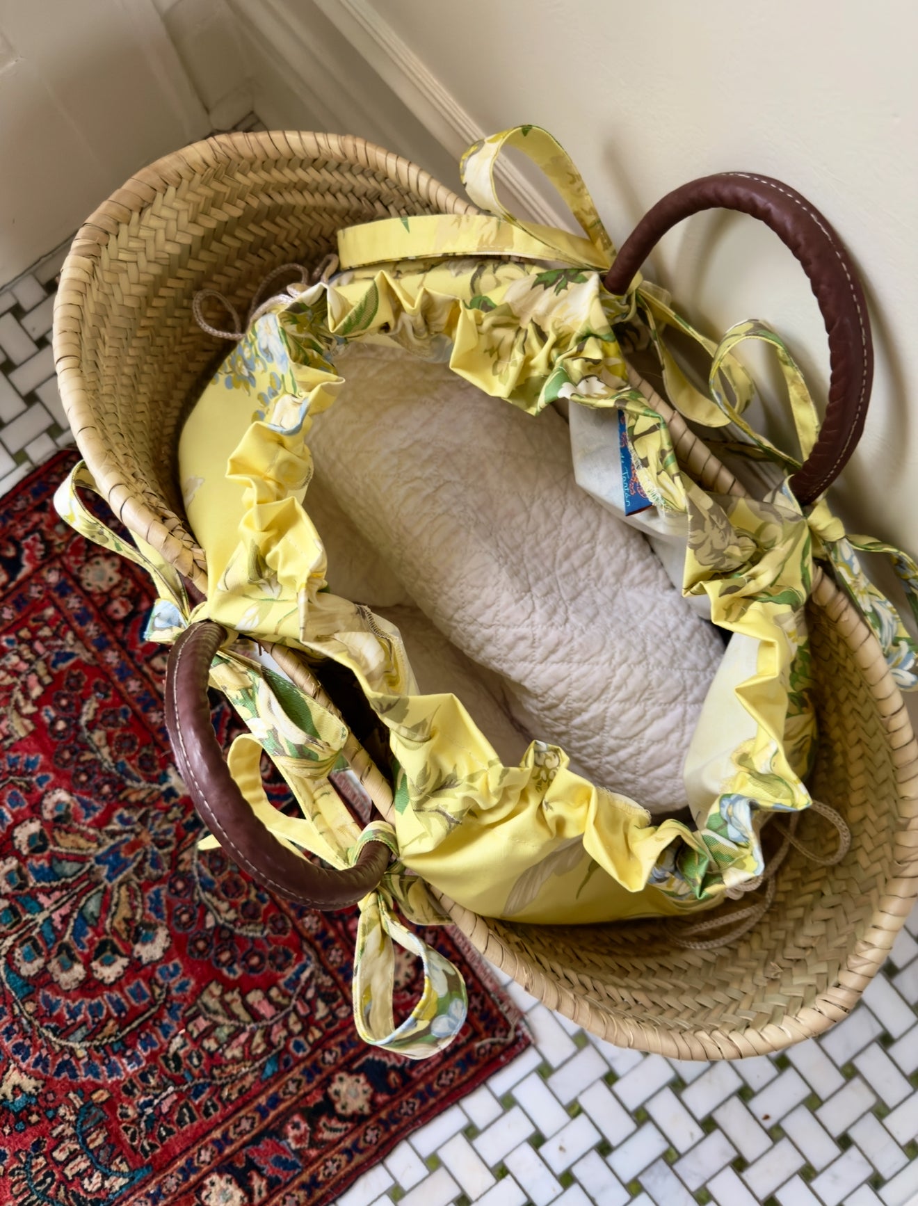 Tie-On Insert, BUTTER CHINTZ