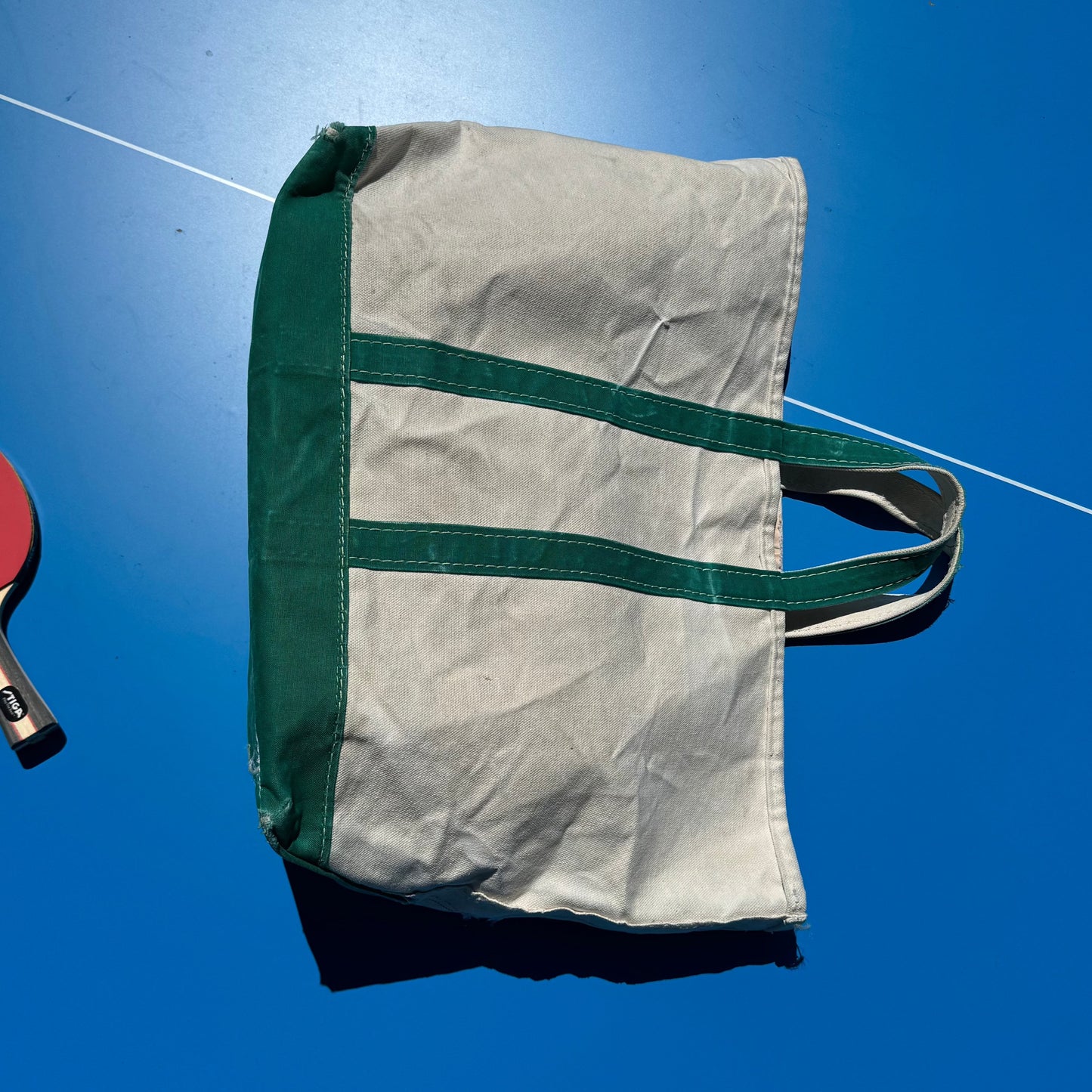 Vintage LL Bean Open Top Boat and Tote, Green