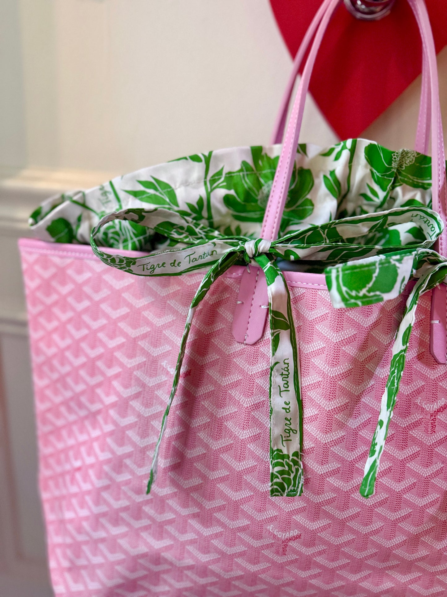 Tie-On Insert, JADE PEONIES