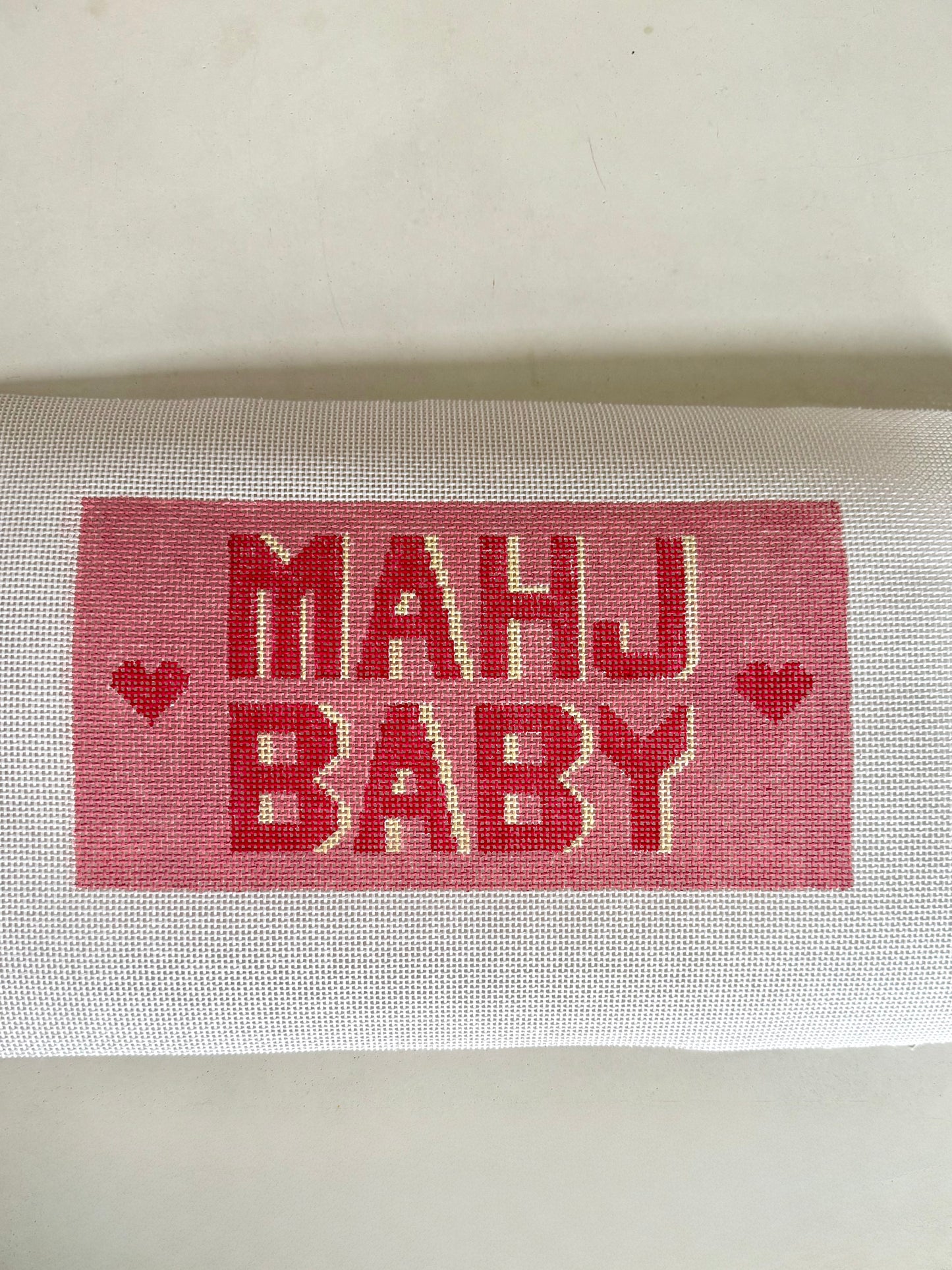Mahj Baby Hand Painted Needlepoint Canvas