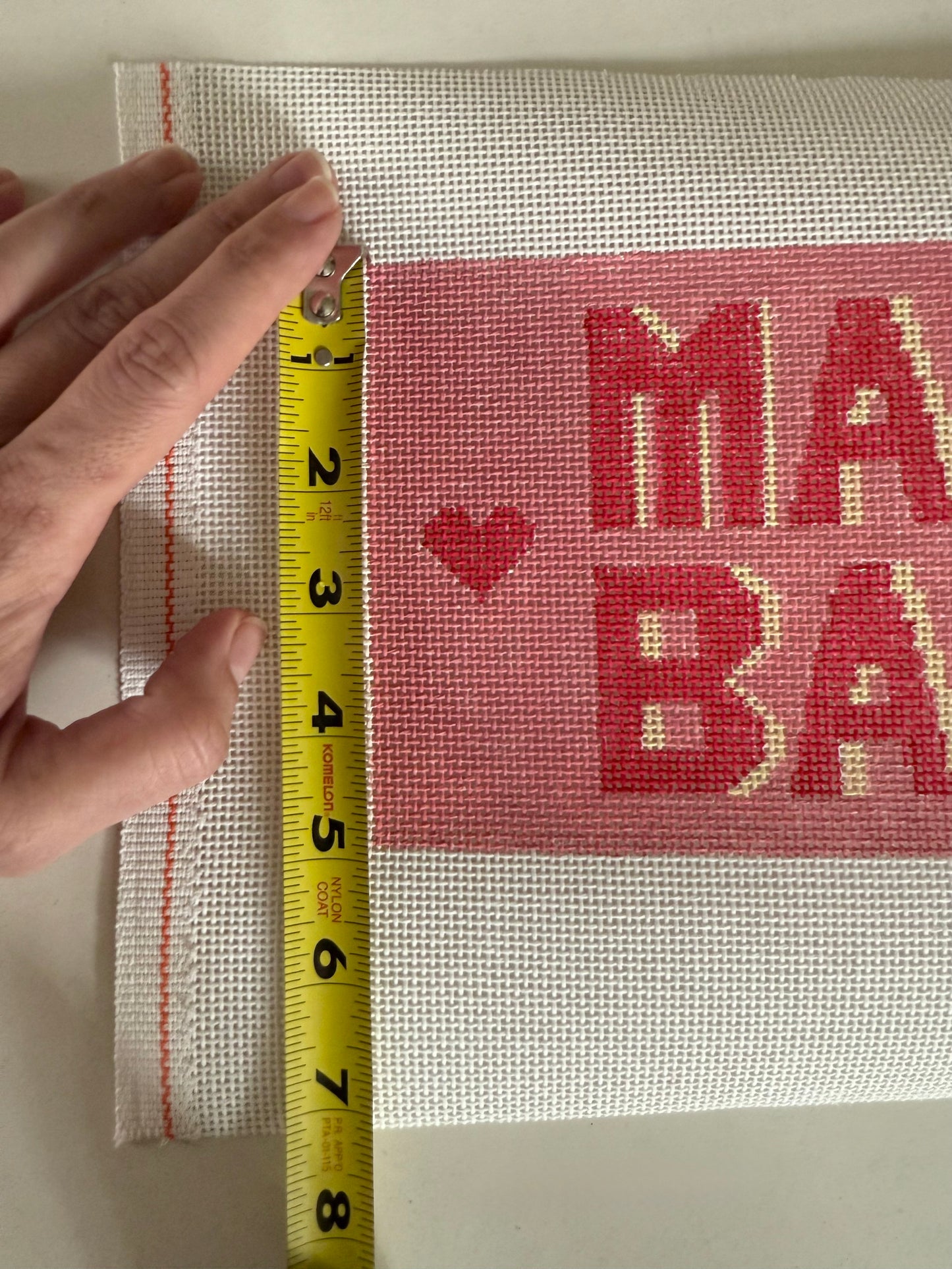 Mahj Baby Hand Painted Needlepoint Canvas