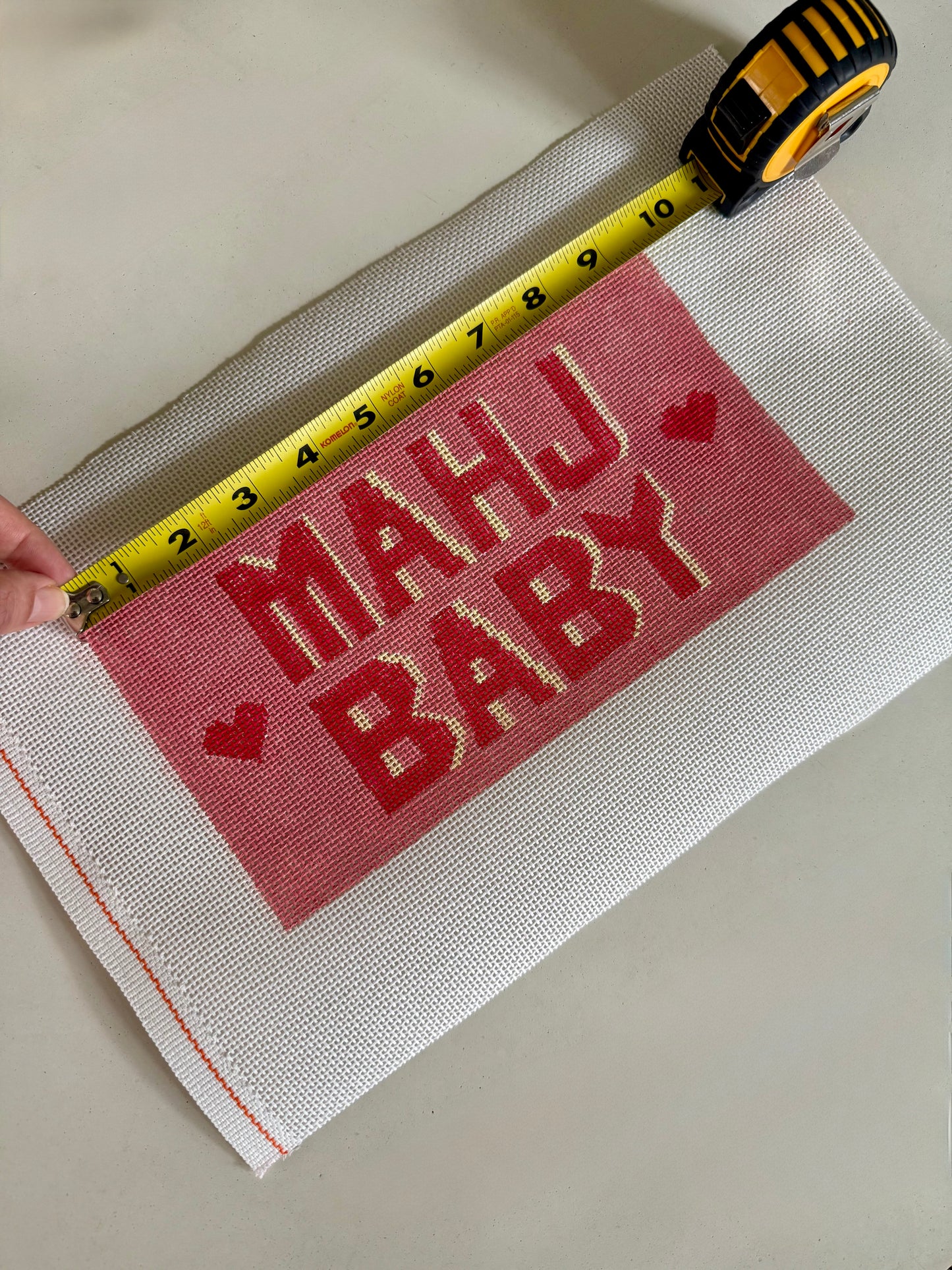 Mahj Baby Hand Painted Needlepoint Canvas