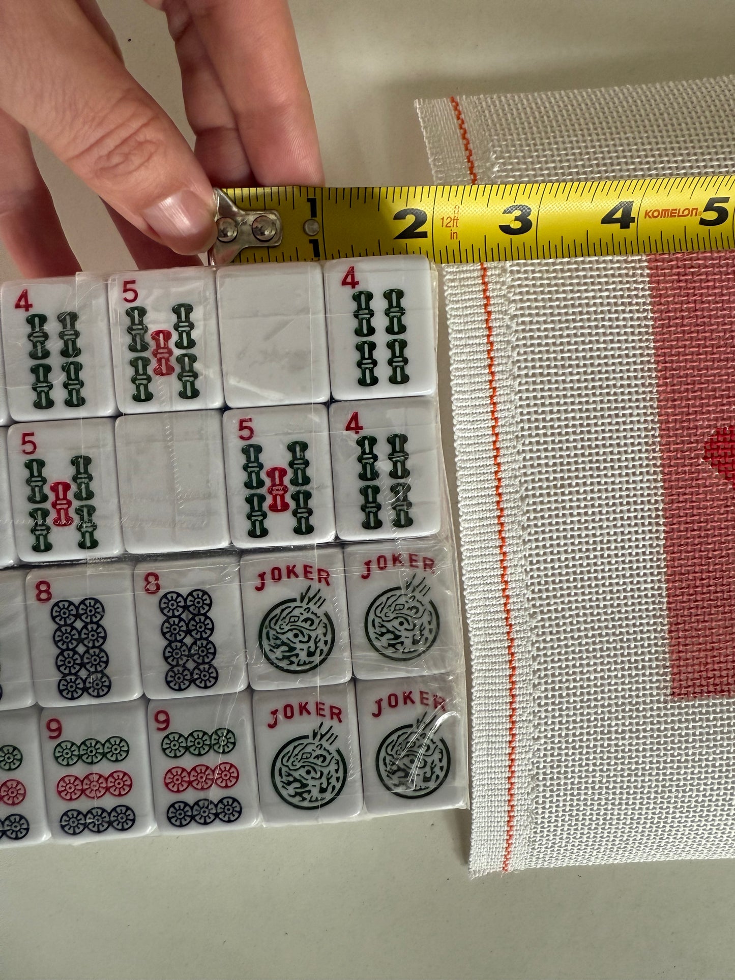 Mahj Baby Hand Painted Needlepoint Canvas