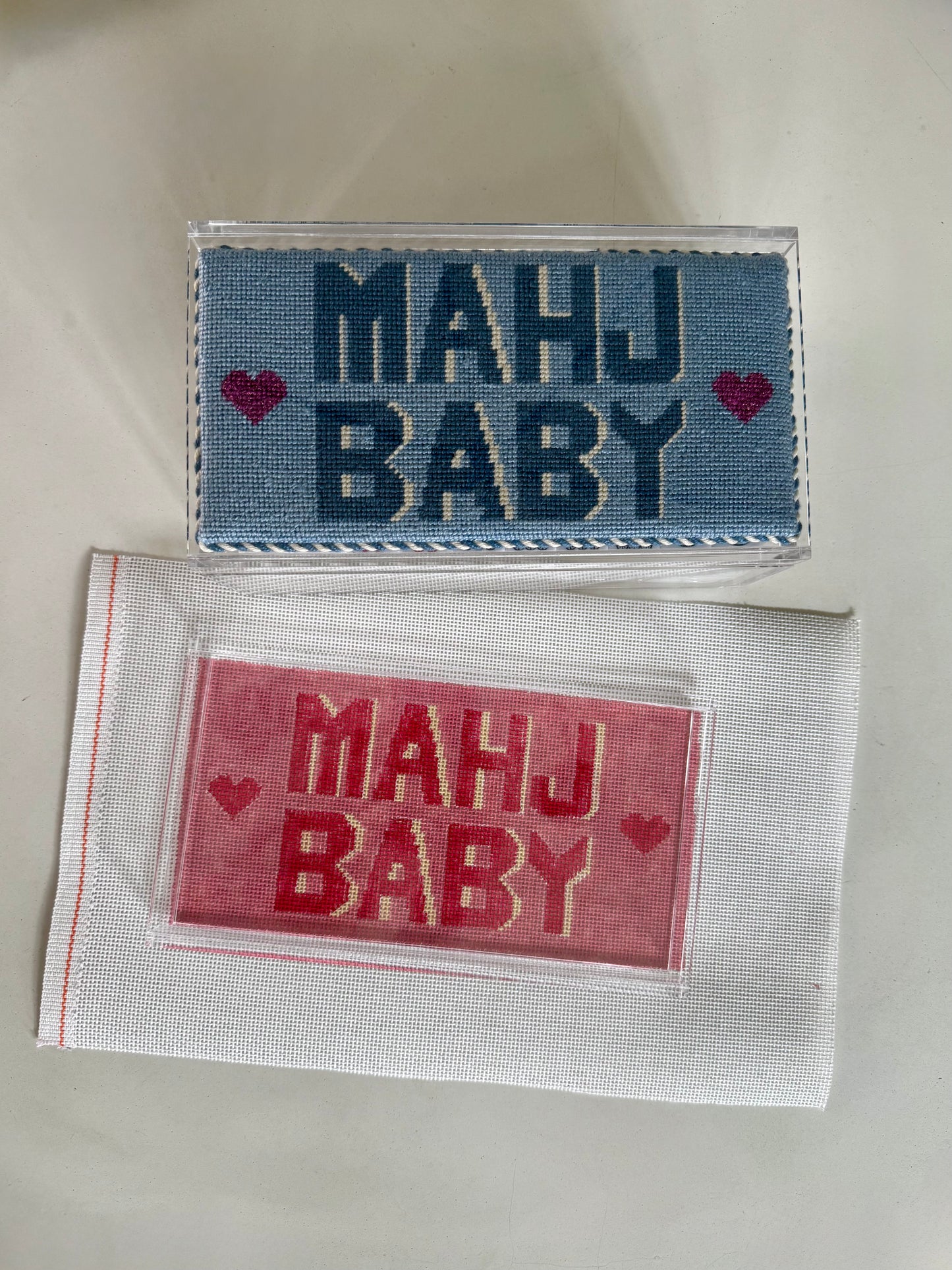 Mahj Baby Hand Painted Needlepoint Canvas