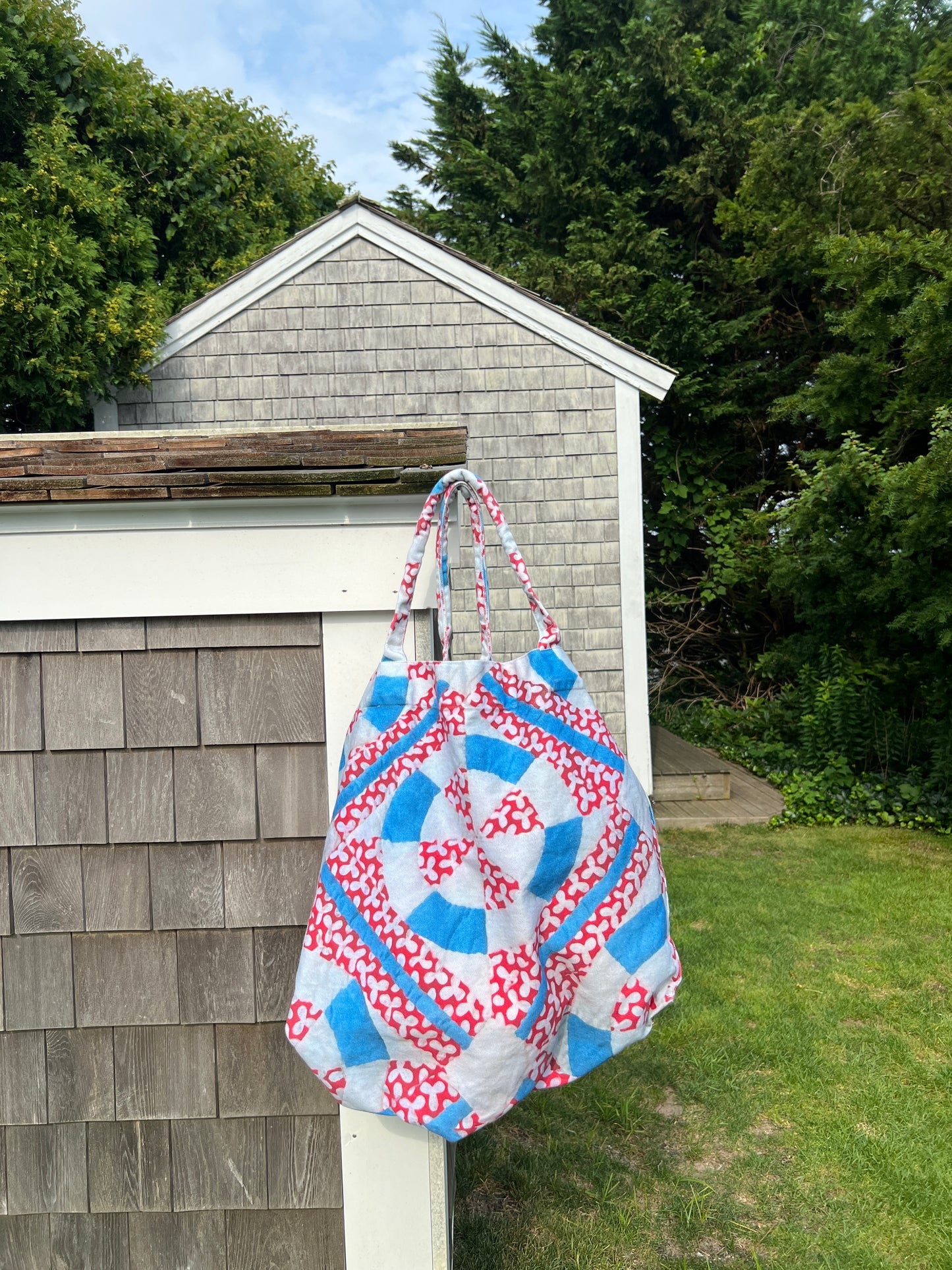 Jumbo Slouchy Denim Tote, Union Crossing, Tigre de Tartán x Thrills of the Hunt