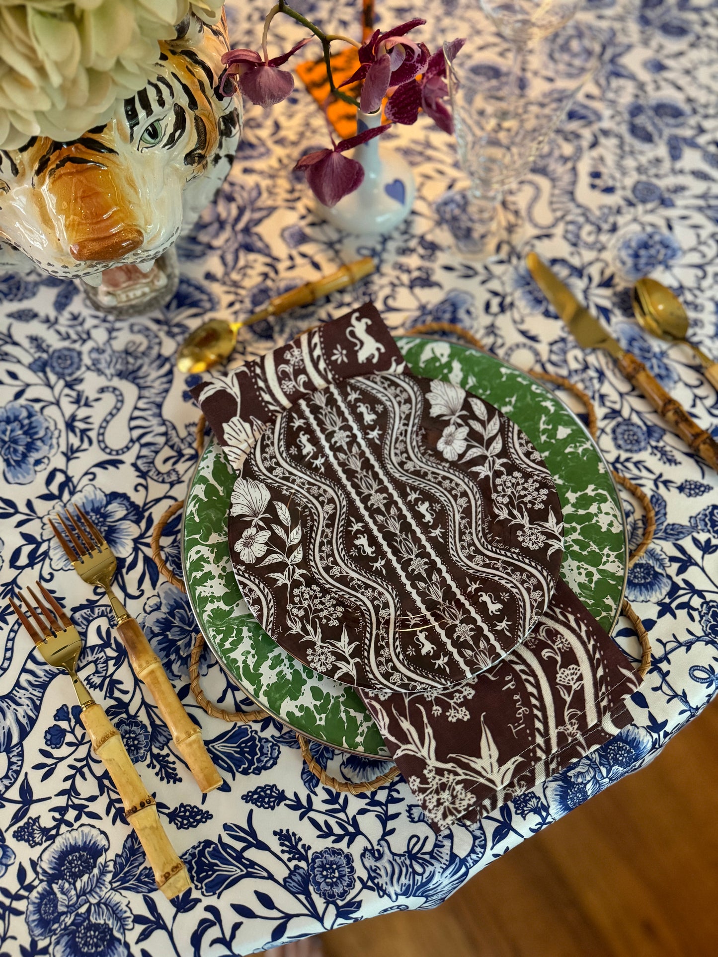 8" Melamine Salad/Dessert Plate, DOMINO GINGERBREAD, Set of 6