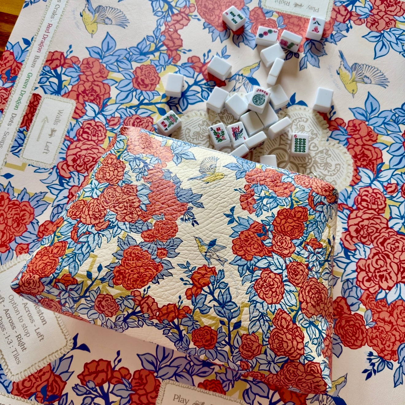 Mahjong Gaming Mat, POP ART ROSES