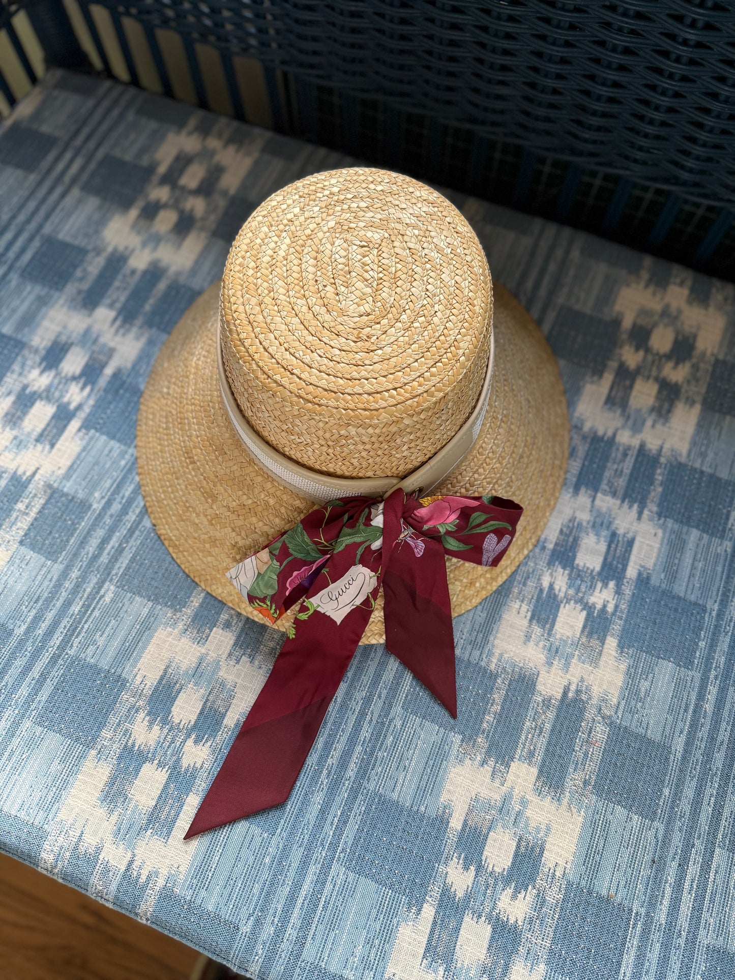 Self-Finishing Needlepoint Hat Band / Belt