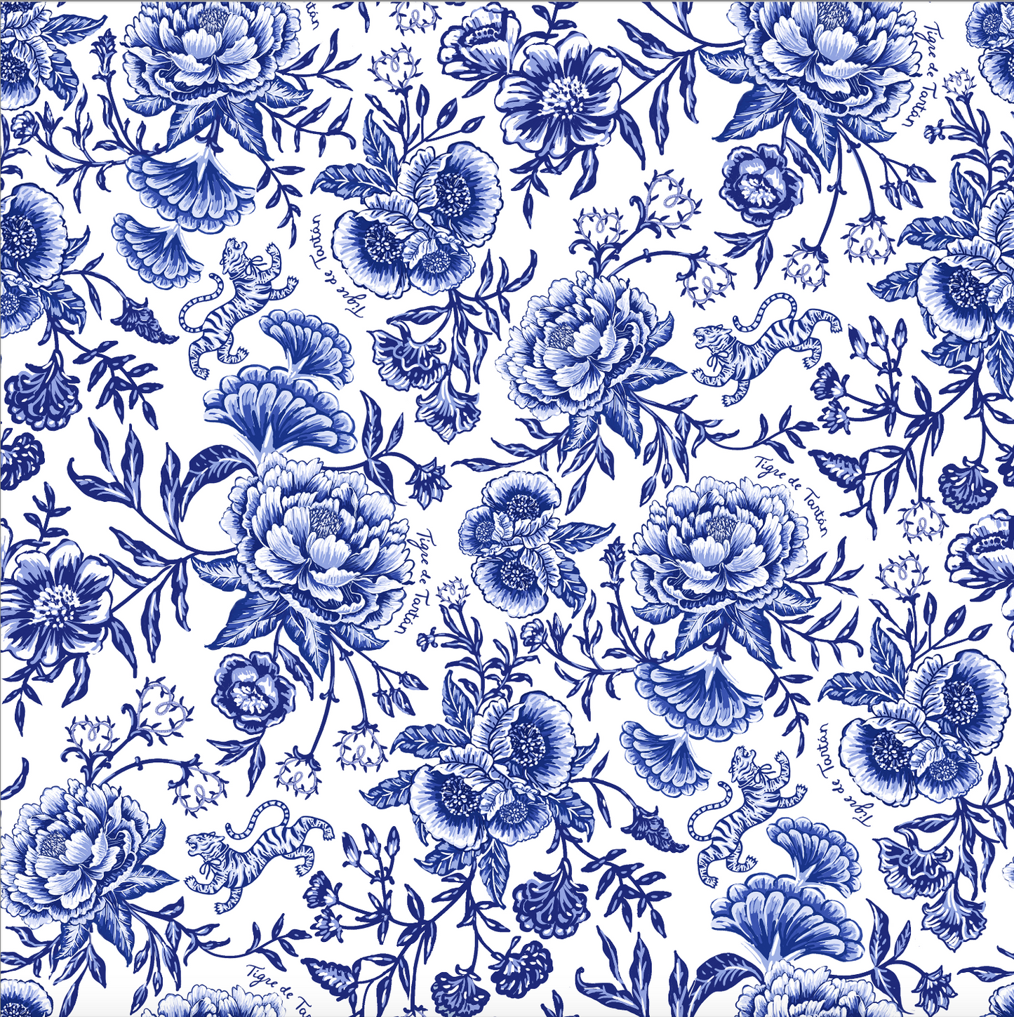 Tie-On Insert, CHINOISERIE BLEU