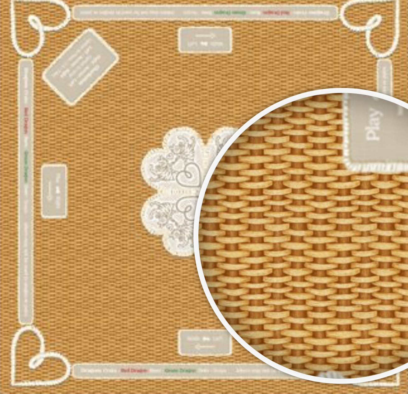 Mahjong Gaming Mat- NANTUCKET BASKET, RULES EDITION *****