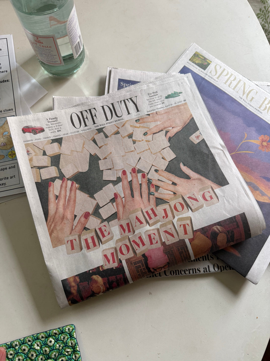 Wall Street Journal Off Duty: Tigre de Tartán Garden Club Mahjong Mat