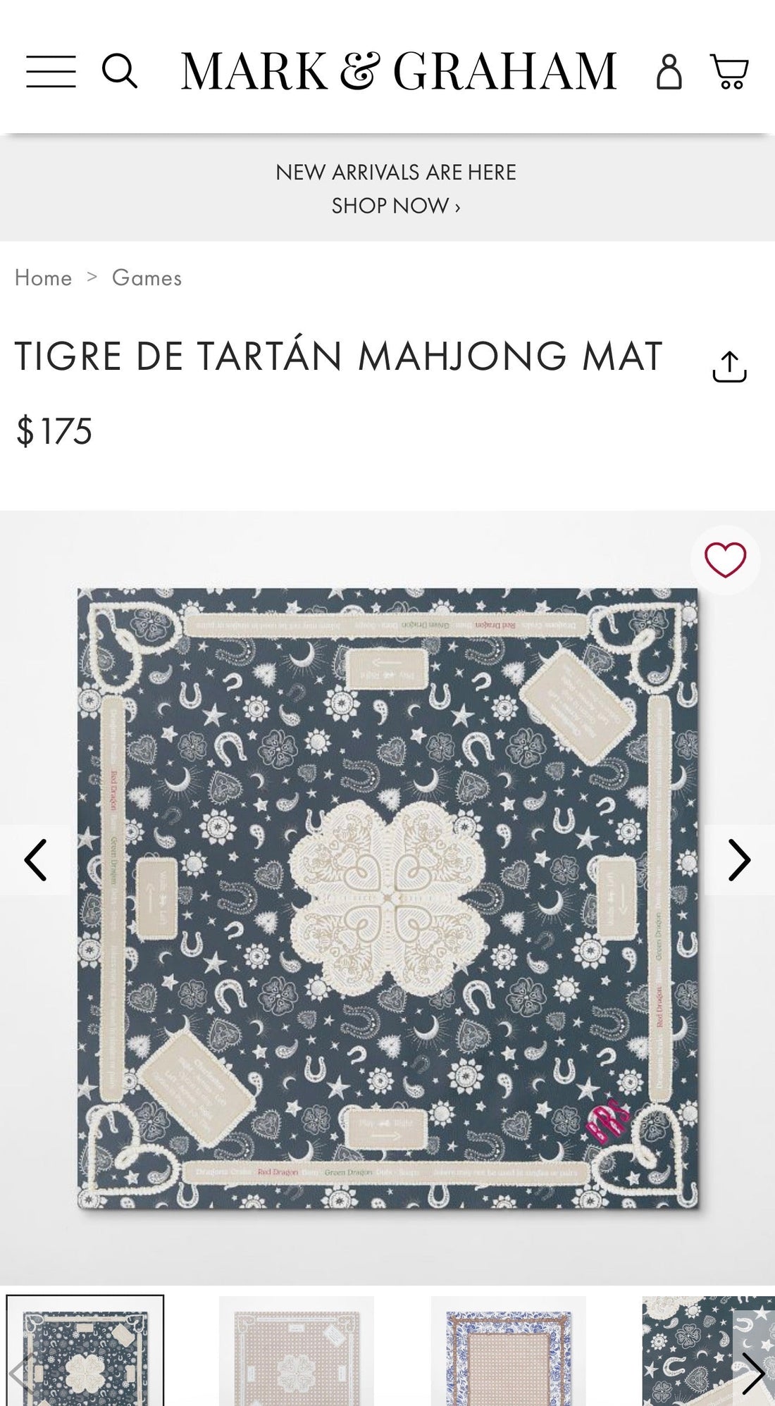 Tigre de Tartán is now at Mark & Graham