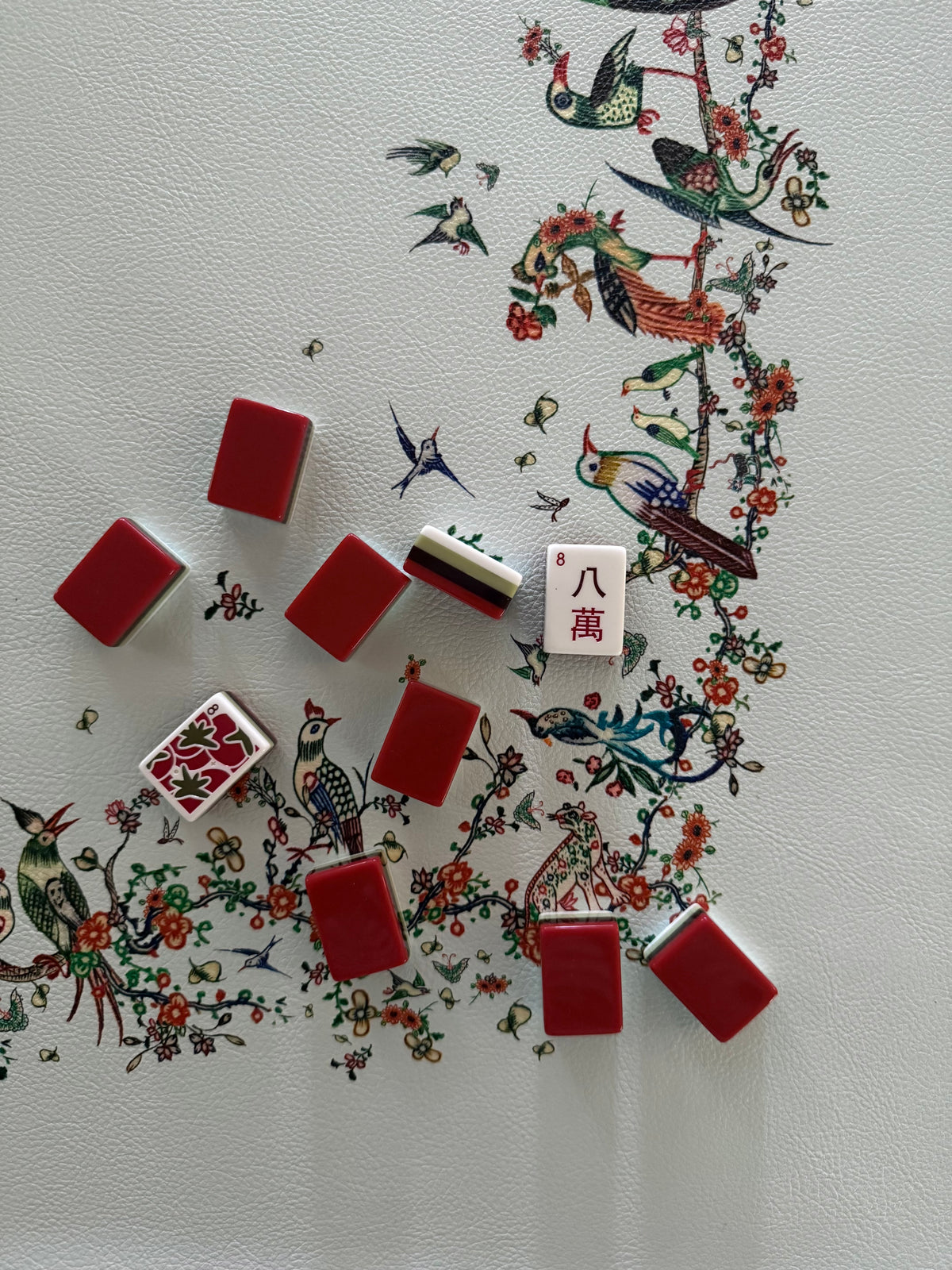 Katherine Hartman X Tigre de Tartán Mahjong Mat, BIRDSONG