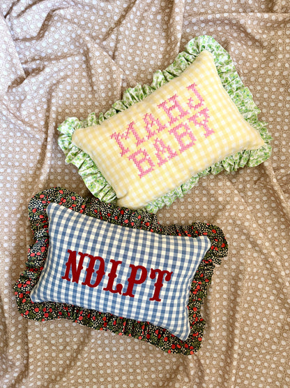 Ann Walters Home × Tigre de Tartán Ruffle Pillow — view 6 of 6