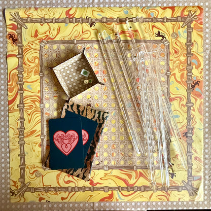 Performance Tablecloth, Trompe L'oeil CANNAGE BLONDE — view 10 of 14