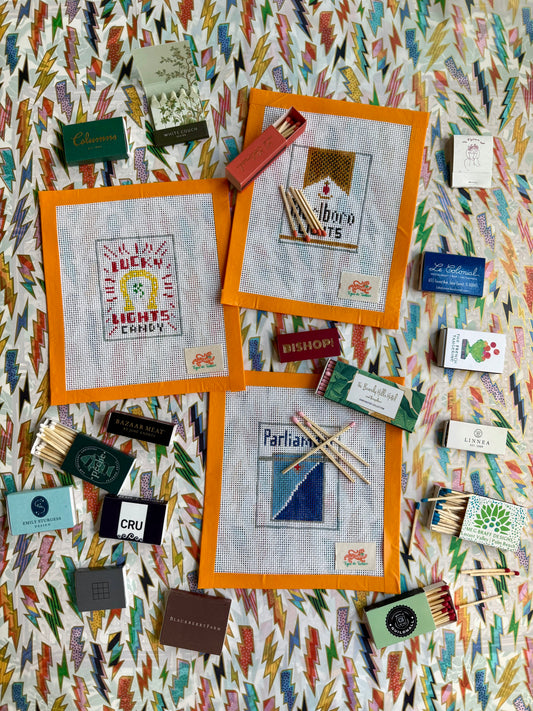 Vice Object Hand Painted Needlepoint Canvases ***preorder- ships September