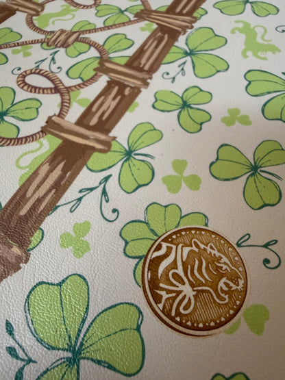 Mahjong Gaming Mat, CLOVERS — view 3 of 6