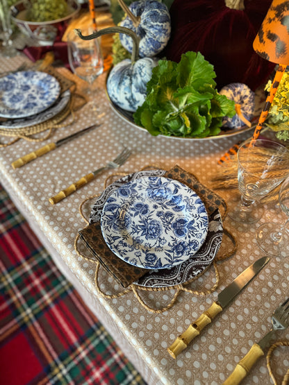 8" Melamine Salad/Dessert Plate, CHINOISERIE GARDEN BLEU, Set of 6 — view 3 of 5