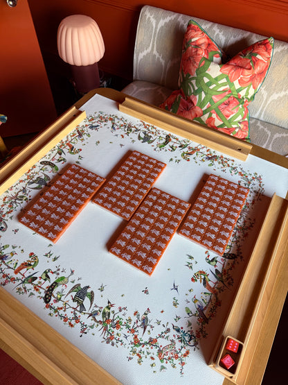 Katherine Hartman X Tigre de Tartán Mahjong Mat, BIRDSONG