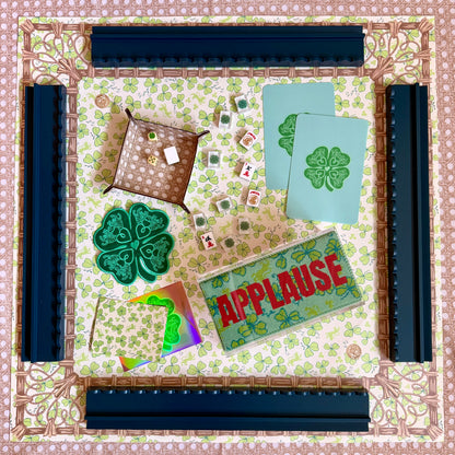 Mahjong Gaming Mat, CLOVERS — view 6 of 6