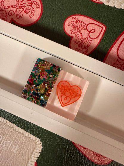 Mahj Pit confetti mahjong tiles — translucent acrylic, iridescent finish — view 10 of 24