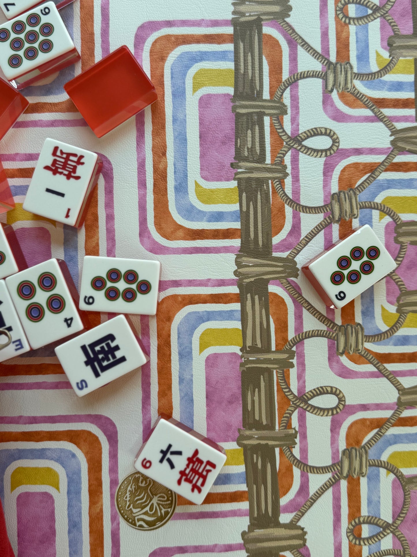 Mahjong Gaming Mat, TWO SPARROWS MAHJONG, SOAPS