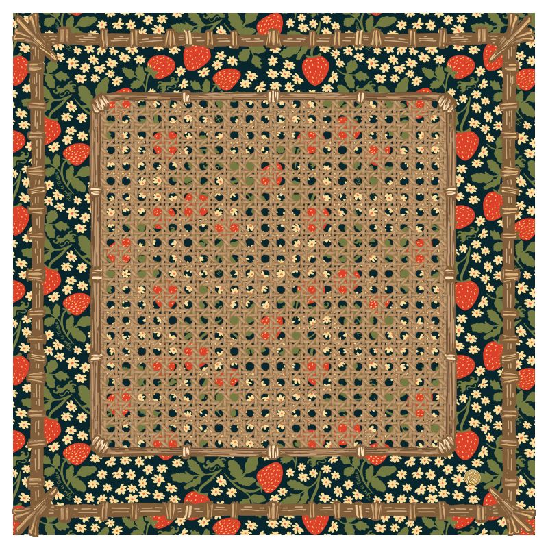 Mahjong Gaming Mat, STRAWBERRY